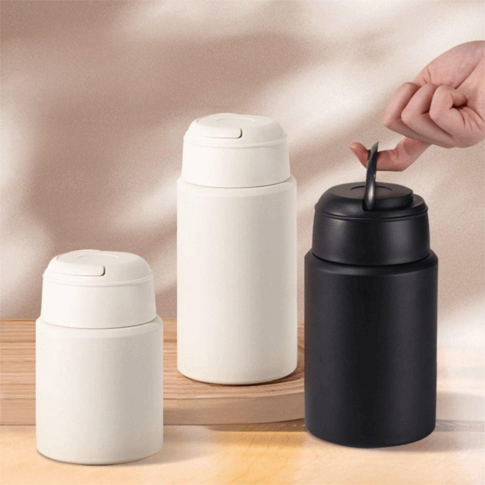 Long-lasting Keep Cool/Warm Thermal Food Container with Folding Spoon Thermal Soup Cup Office
