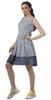 Moomaya Printed Lace Evening Mini Dress For Party Sleeveless Women Clothing