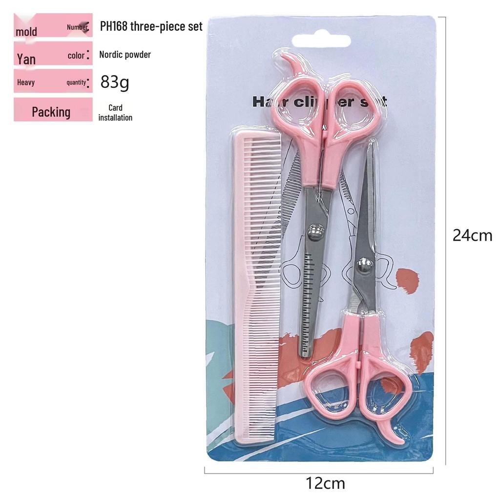 Bangs Haircutting & Styling Scissors Set - Stainless Steel Shears & Thinning Tools