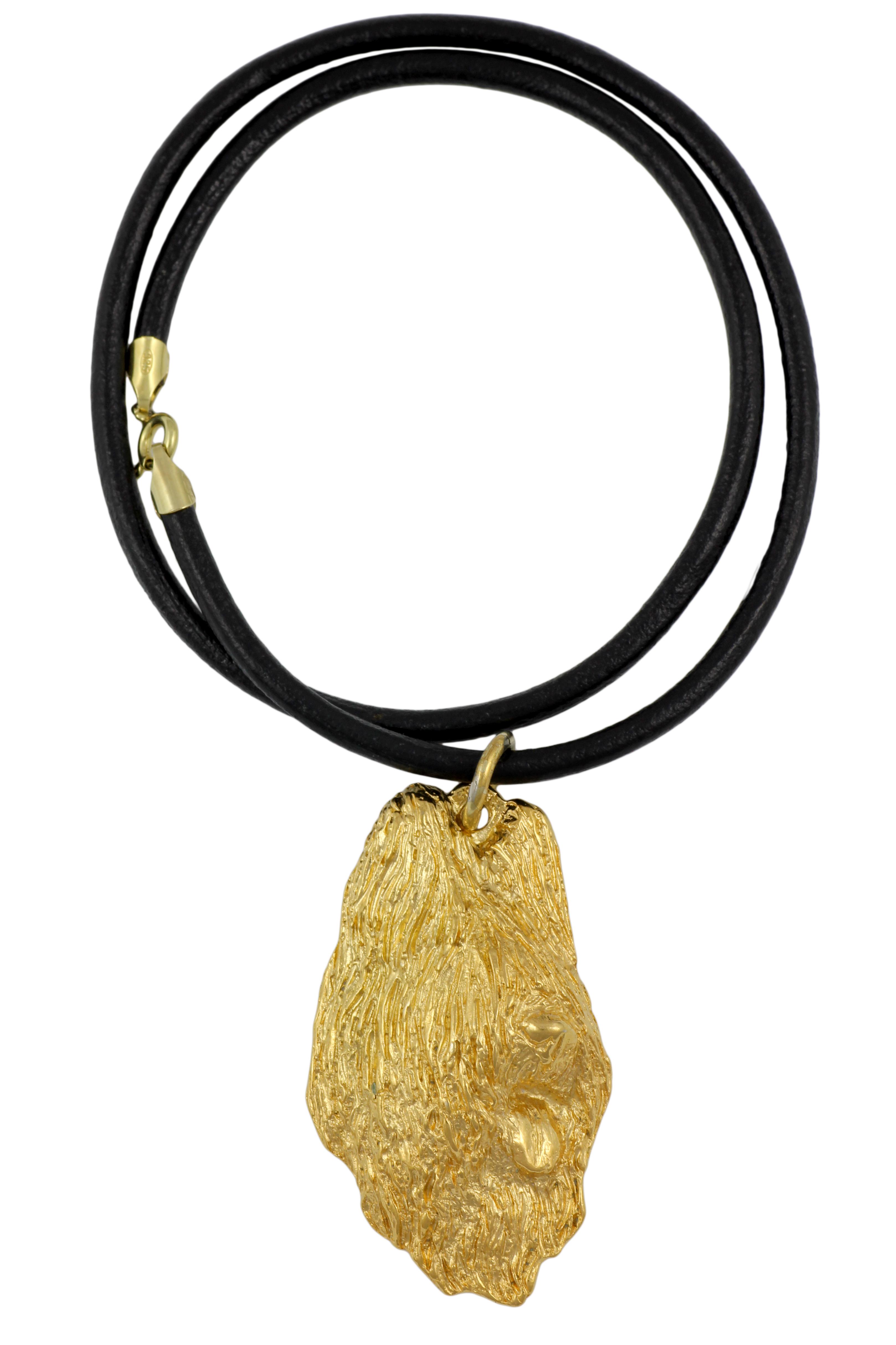

Briard, Berger de Brie I - necklace with a dog in a gift box, gold-plated pendant for a dog lover, striking jewelry by Art-Dog