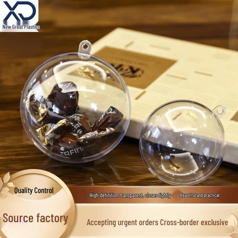 Clear Acrylic Christmas Ornament: Creative Hanging Ball for Holiday Decor or Preserved Flowers