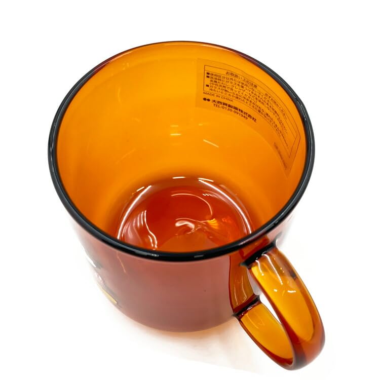 Onishi Ken Seihan Disney Glass D H 9 Mug, AMBER, Size Approx. 8.7 11.8 WDK-2901