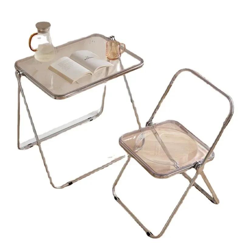 Transparent Crystal Folding Chair Acrylic Discounted Item