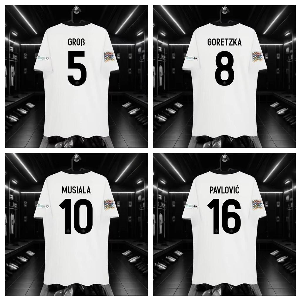 Trikot der deutschen Nationalmannschaft Heimtrikot 125-jähriges Jubiläum Fußball Trainingsshirt Bedruckt Atmungsaktiv Damen Kurzarm T-Shirt Top