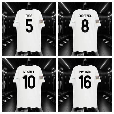 Camisa da Seleção Alemã Casa 125º Aniversário Camisa de Treino de Futebol Respirável Estampada Camiseta Top de Manga Curta Feminina