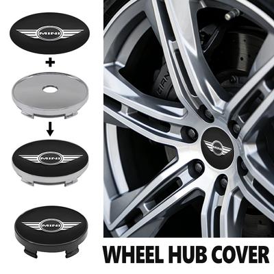 4pcs 56/60mm Car Wheel Center Hub Cap Rim Cover Stickers For MINI John Cooper Works R50 R52 R53 R55 R56 F54 F55 F56 F60