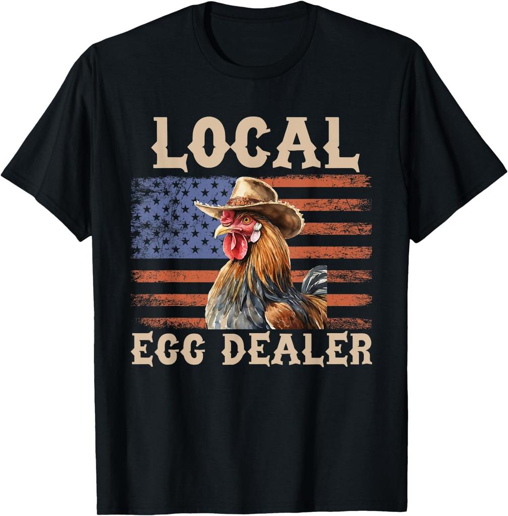 Local Egg Dealer Rooster Farmer Chicken T-Shirt