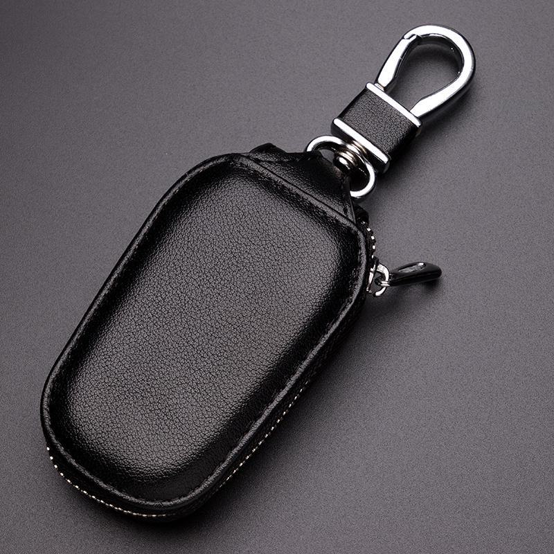Universal Genuine Leather Car Key Bag for Men & Women—Personalized Remote Cover for Volkswagen, Toyota, Hyundai & Honda