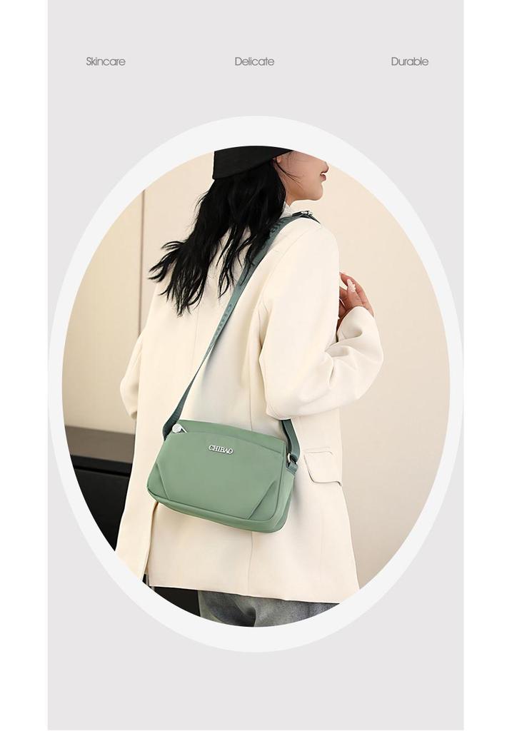 Sac bandoulière léger imperméable en nylon pour femme Chibao - Design décontracté, polyvalent et simple