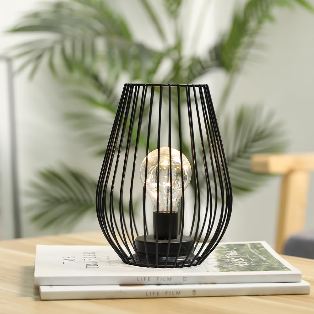 TRIROCKS-style Metal Table Lamp, Popular, 21cm Tall, Stylish, Indirect Lighting, Antique-inspired, Perfect for Rooms, Bedrooms, Offices,