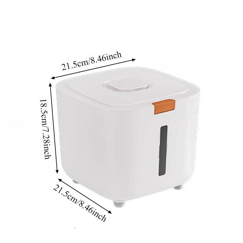 Household Food Grade Airtight Rice Container Insect Proof Moisture Proof Sealed Rice Bin For Flour Grain Rice Storage Organizer