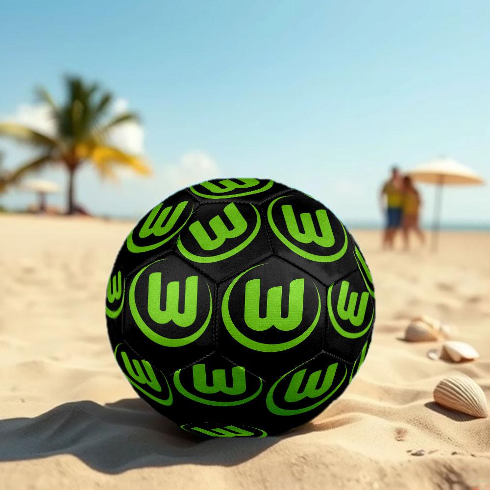 1pc Vfl Wolfsburg Soccer Ball Size 5 Indoor Soccer Ball Fashion Colorful Backyard Game - Great For Sports Fans Gift HE123