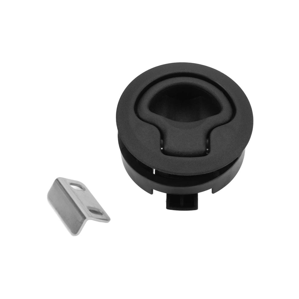 Deck Hatch Latch 2in Embedded Compartment Flush Pull Slam Latch Round for Yacht Boat Door Cabinet
