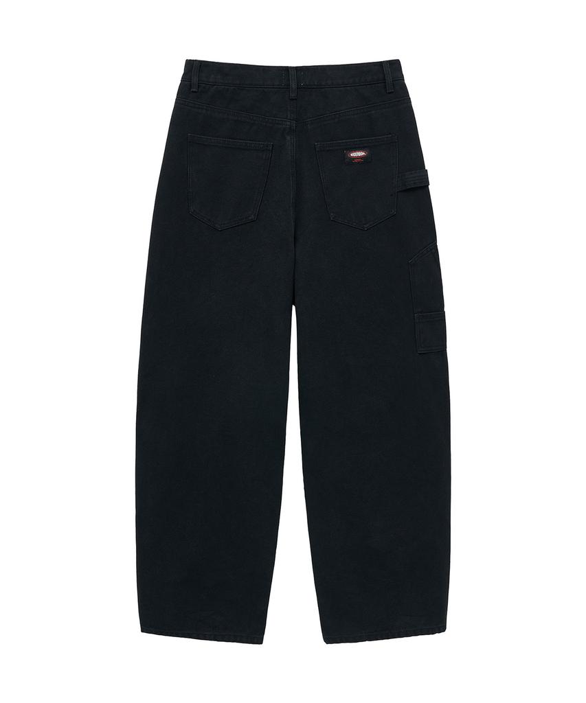 BIG UNION Heavy Canvas Curved Carpenter Pants (Black)