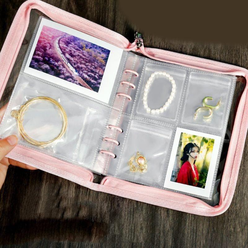 Jewelry Storage Solution with Individual Pockets Dust Proof Jewelry Holder with Fashionable Look for Women