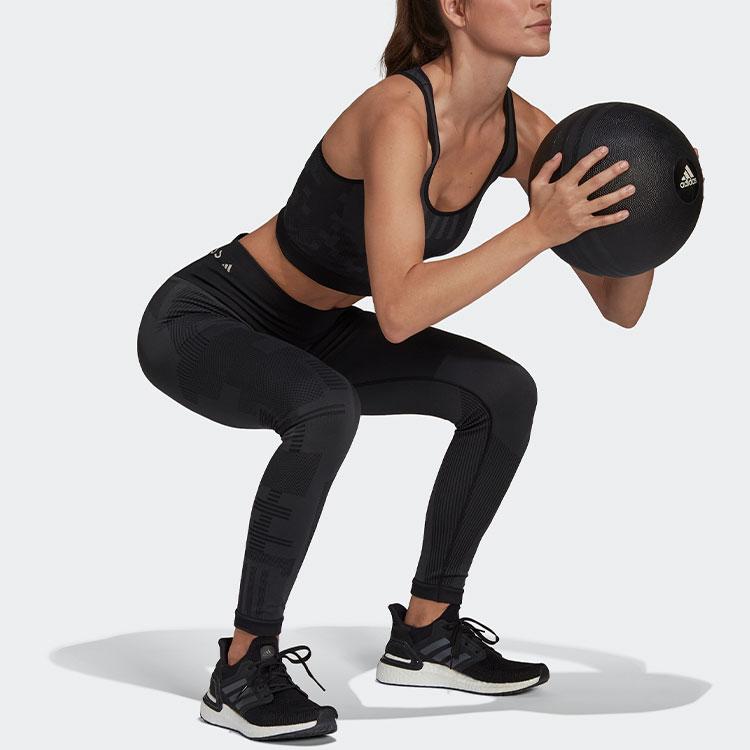 Adidas X KK Collaboration Knit Tight Karlie Kloss Fitness Leggings Women Leggings Black HB1437