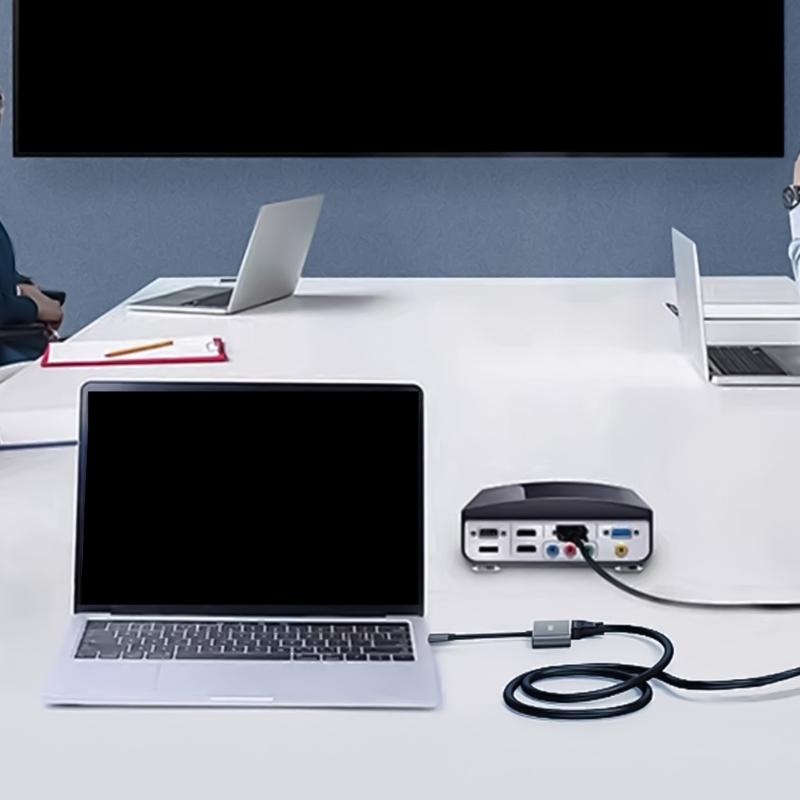 SCART to HDTV Port Converter Cable 1.80m Long AV Signal Adapter Wire Line for Video & Sound Transfer