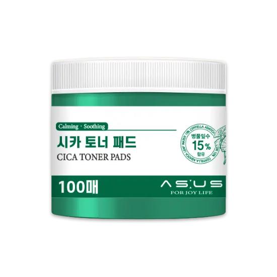 AS:US Toner Pad 100 Pads Cica Calming / Birch Cooling / Yuja Brightening (10 Options) - DAISO # Cica Calming x 1pcs
