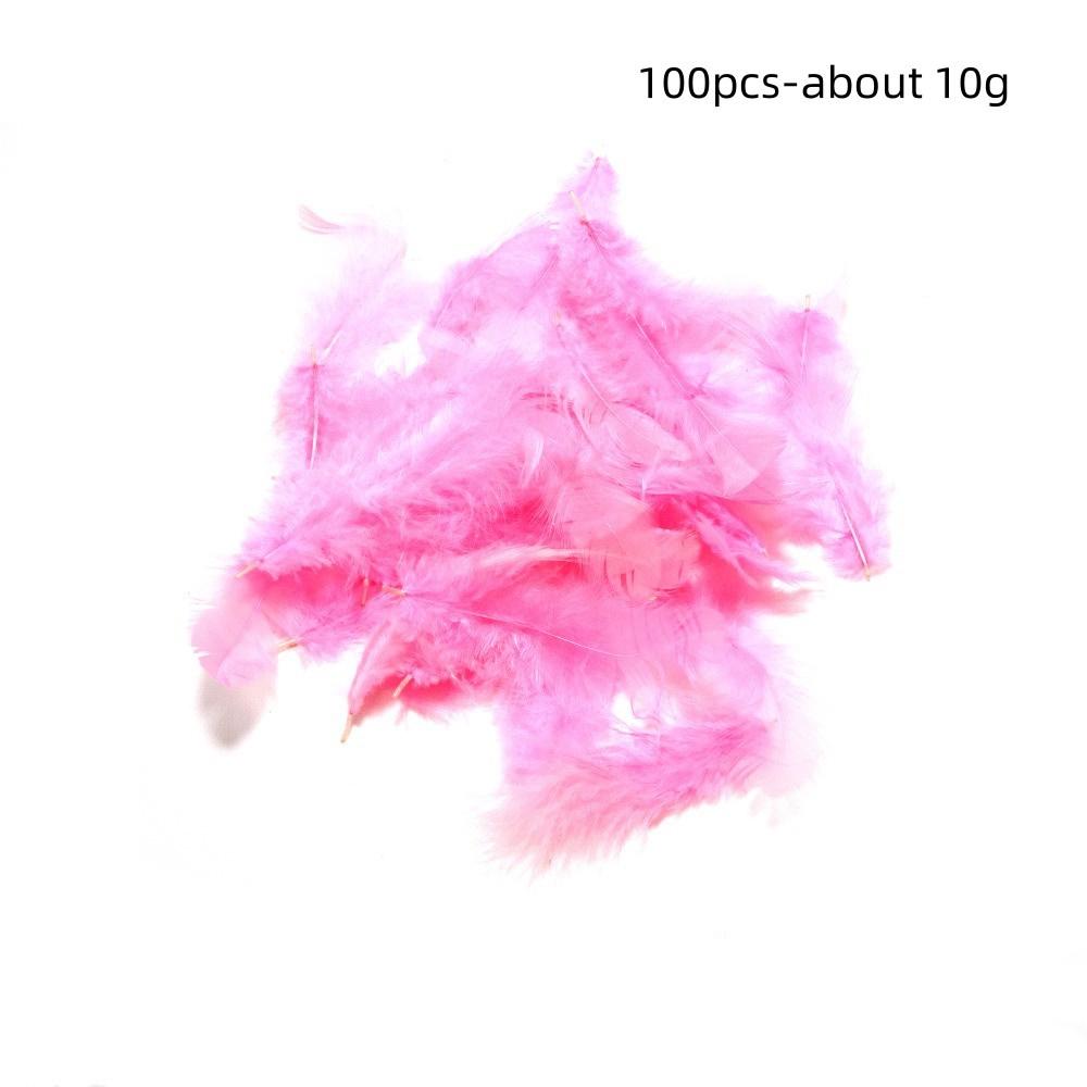 100PCS Small Goose Feathers for DIY Crafts 5-8cm Coloed Swan Plumes Wedding Party Handicraft Accessories Dream Catcher Feathers