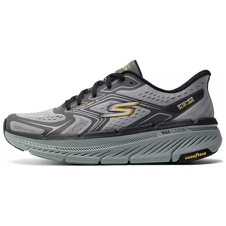 Skechers Max Cushioning Premier 2.0 Mens Go Men Gray Low Top Casual Shoes Lightweight Comfortable Cushioning 220837-GYCC 39.5