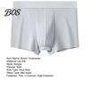 Men Boxer Briefs Underwear, Mid-rise Ice Silk Briefs, Slim Fit U-Convex Lightweight Boxers Quick Drying Summer Underwear for Daily Wear And