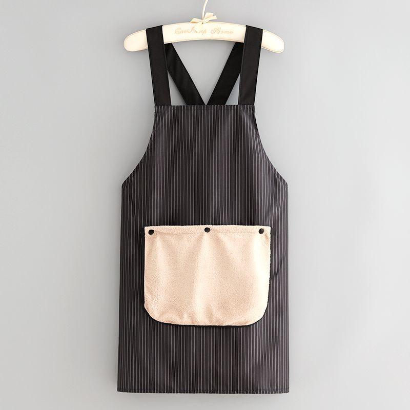 Premium Waterproof & Oil-proof Kitchen Apron with Detachable Towel for Men & Women