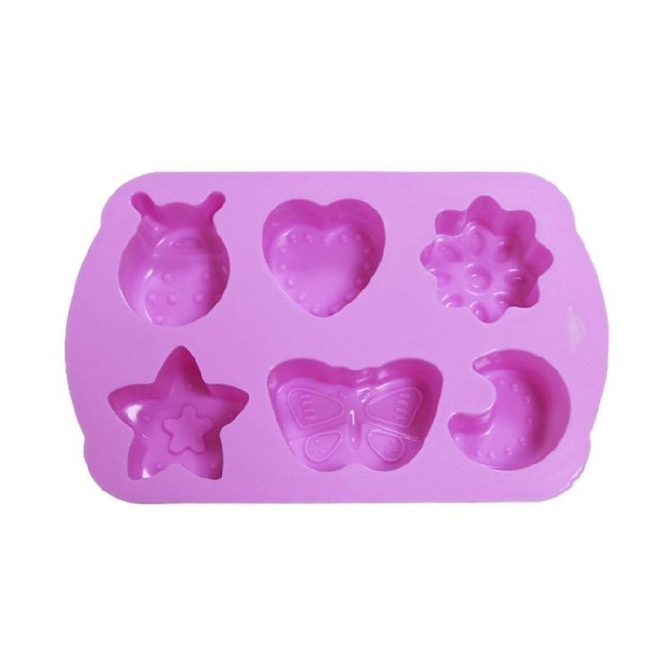 

6 Cavitys Molds Baking Molds Fondant Molds Silicone Candy Molds Insect Shape 1