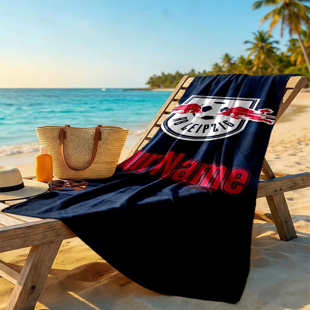RB Leipzig Benutzerdefinierbarer Text Strandtuch Weich Langlebig Schnelltrocknend Ideal Für Reisen Outdoor Schwimmbad Yoga Surfen Camping Wandern Fitnessstudio Geschenk Urlaub