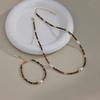 Maillard Tiger'S Eye Stone Freshwater Pearl Necklace Niche Design Necklace Bracelet Autumn And Winter Personality Fritillary Clavicle Chain Women