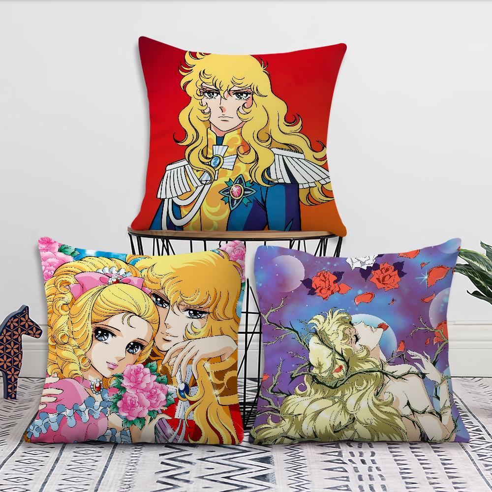 Manga Anime Die Rose von Versailles Lady Oscar Kissenbezug Für Kissen Druck Sofa Dekoration HomeRoom Büro NordischeEinfachheit