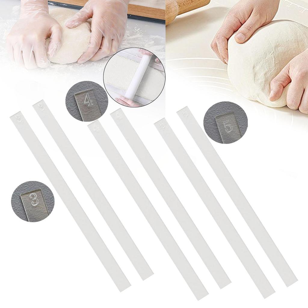 2x Cookies Acrylic Roller Guides Measuring Strips Length 40cm