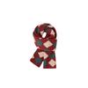 Kids' Christmas Plaid Scarf - Warm Red Winter Neck Warmer for Parent-Child Festivals