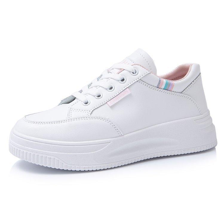 

Board shoes women s shoes 2025 summer muffin thick sole heightening white shoes rubber solid color soft sole fashion sports and leisure shoes 40 рожевий