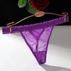 Sexy G String Underwear Women Perspective Panties Low Waist Briefs Female Hollow Out Lingerie Solid Color Thongs