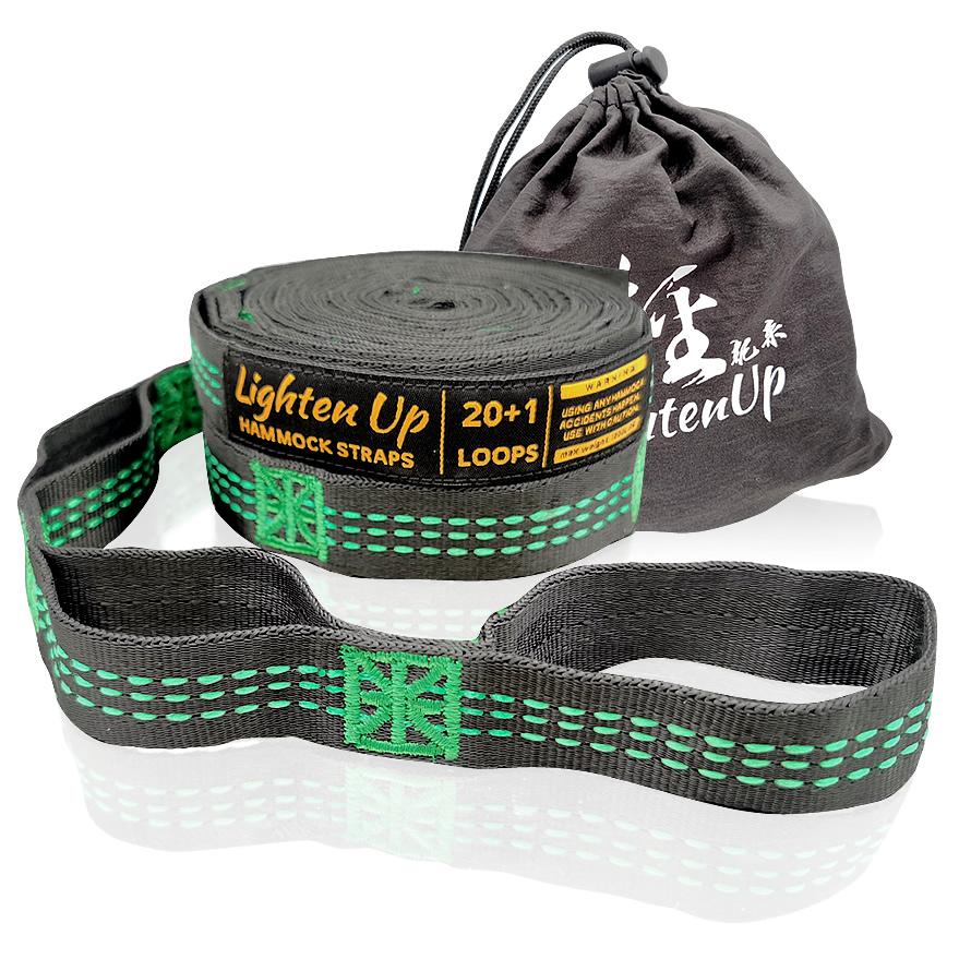 

2Pcs Outdoor Hammock Straps Special Reinforced Polyester Straps 20 Ring High Load-Bearing Barbed