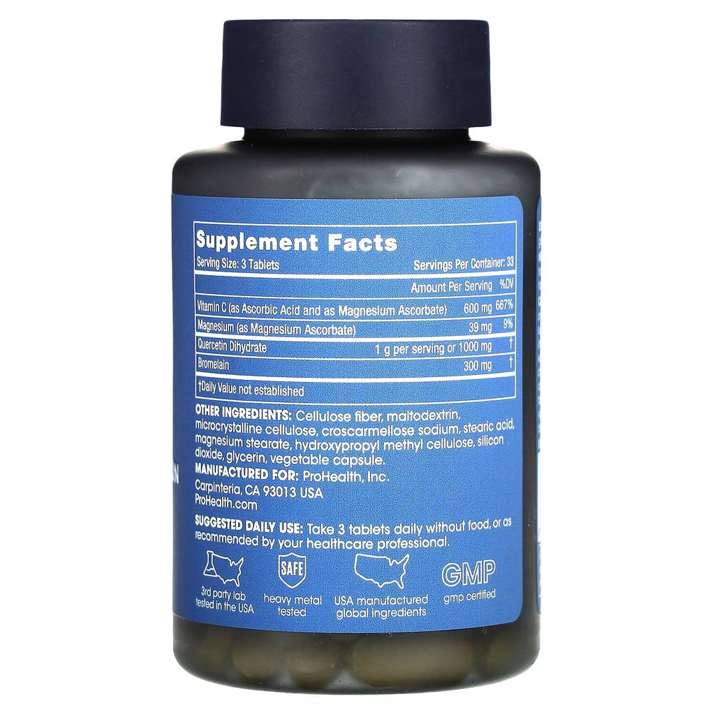 Quercetin Bromelain Complex, 100 Tablets