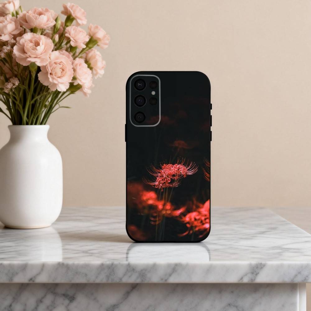G-Ghoul R-Red Spider Lily Tokyo Phone Case For Samsung S25,S24,S21,S22,S23,S30,Ultra,S20,Plus,Others Soft Black Cover