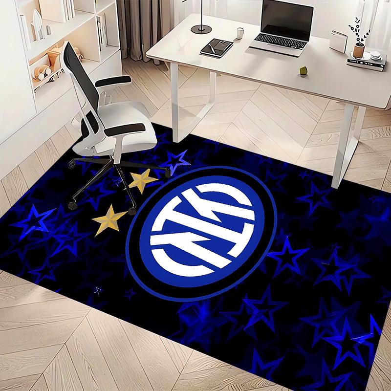 Inter Milan logo1 Printed Absorbent Washable Carpet, Non-Slip Bathroom Mats, Kitchen Rugs, Yoga Mat,Living Room Entrance, Camping Picnic Rugs
