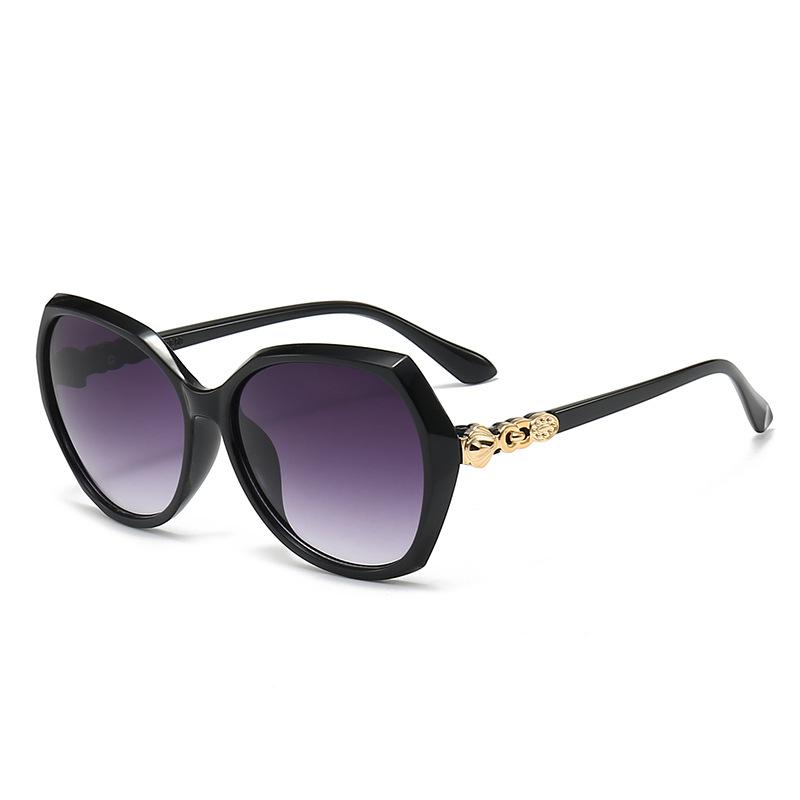 Womens New Big Face Sunglasses Round Face Large Frame Sunglasses Outdoor Driving Sunglasses 4322609