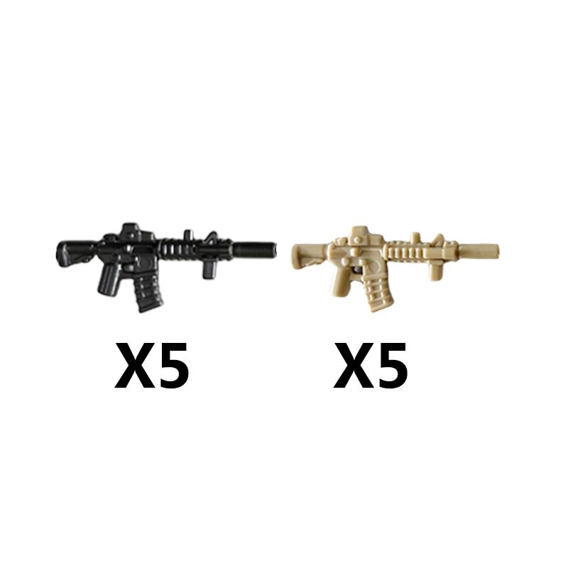Vojáci Figurky Zbraně Stavebnice Pistole Poposha MP40 Puška AK74 Raketomet Kulka Plamenomet Hračky Dárek T051