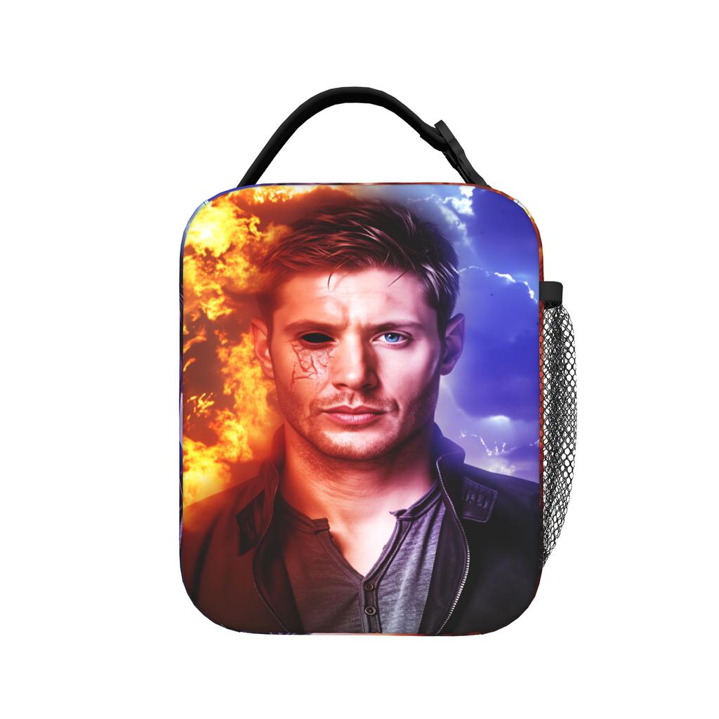 Movie Supernatural Lunch Bag Aesthetic Lunch Box For Men Picnic Portable Cooler Bag Oxford Designer Tote Food Bags
