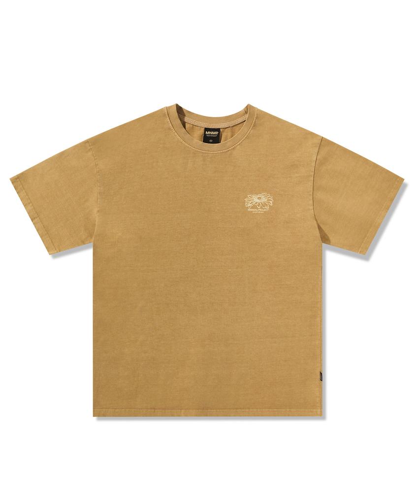 MINIMALPROJECT Happy Grow Pigment Short Sleeve T-Shirt Mst169 [Mustard]