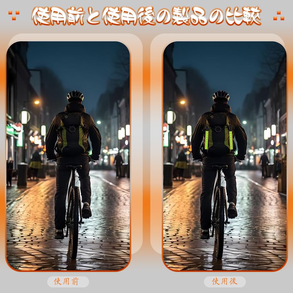 Reflective Strap Reflector Keychain Reflective Keychain for Backpack Traffic Safety