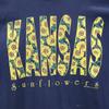 FRUIT OF THE LOOM 90s Made In USA Print Short Sleeve KANSAS Sunflower T-shirt Men's Used