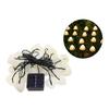 Pilz Solar Lichterkette mit Gartenstab, IP65 Wasserdichte Lichterkette mit 10/20 LEDs, Dekorative Lampe für Außen Garten Hof Terrasse Weg Rasen