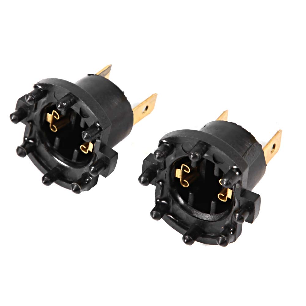 KIMISS Car Headlight Socket Holder, B28V510A3 1 Pair Replacement Headlight Bulb Socket Adapter Holder
