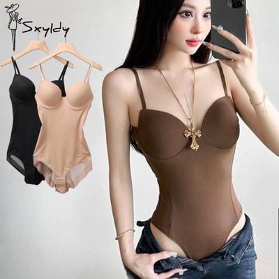 Women Seamless Bodysuit Waist Slimming Tummy Control Shapewear Sleeveless Tank Tops Jumpsuit Body Shaper