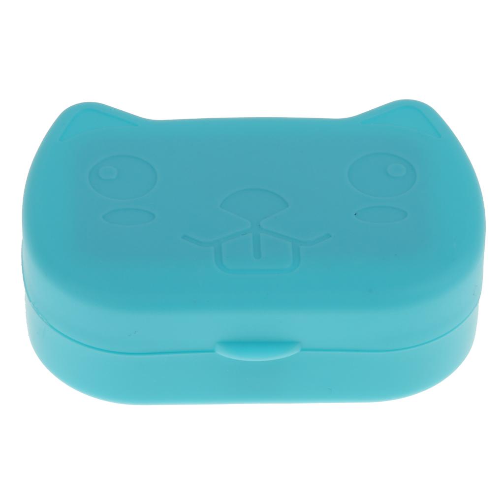 

Portable Pocket Size Contact Lens Case Travel Storage Kit Holder Container B фіолетовий