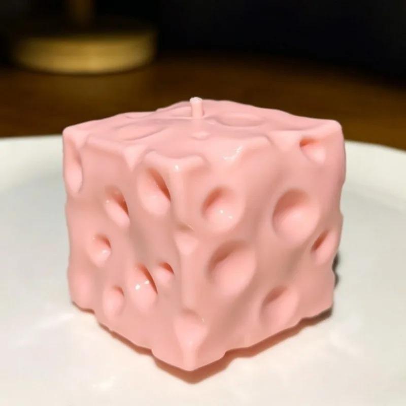 Moldable Squishy Cheese Cube Squeeze Toy Moldable Stress Ball Jumbo Cheese Non-Bounce Fidget Toy ASMR Sensory Anti-Stress Gift