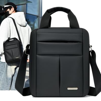Borsa a tracolla da uomo alla moda 2024, grande capacità, per affari, a spalla e per tablet